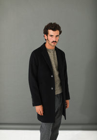 Manteau Confort Laine & Cachemire Noir